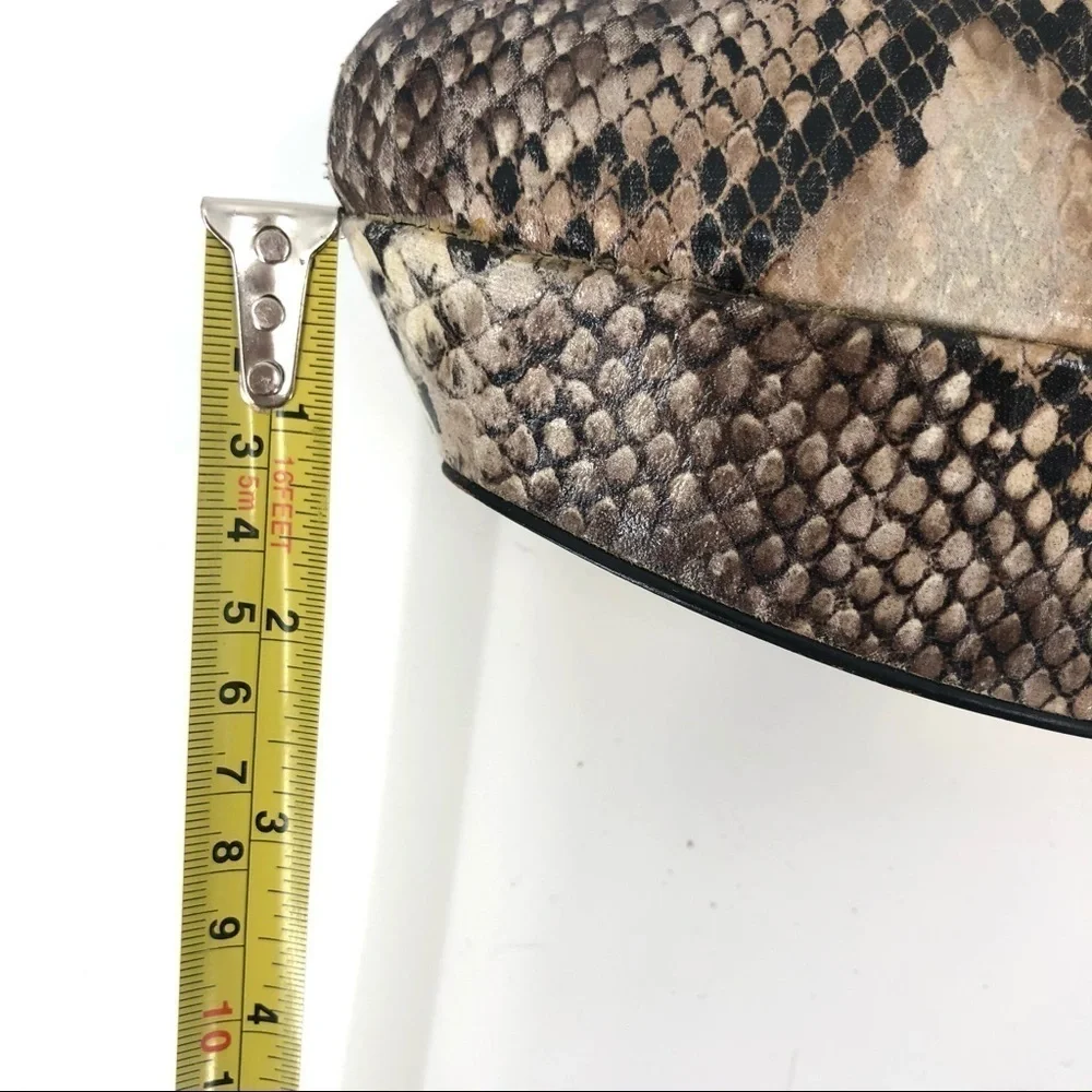 BEBE Faux Snakeprint Size 10 Platform Heels